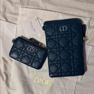 Dior Caro Pouch Bag and Coin Purse